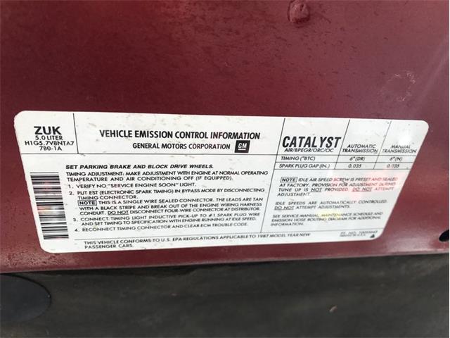 1987 Chevrolet Camaro Z28 (CC-1012663) for sale in West Babylon, New York