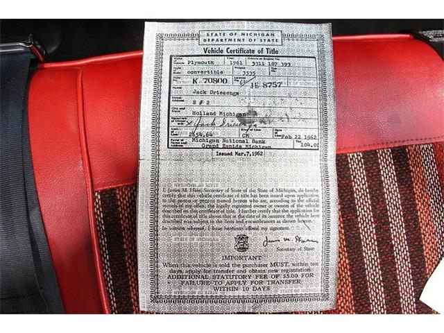 1961 Plymouth Fury (CC-1013491) for sale in Kentwood, Michigan
