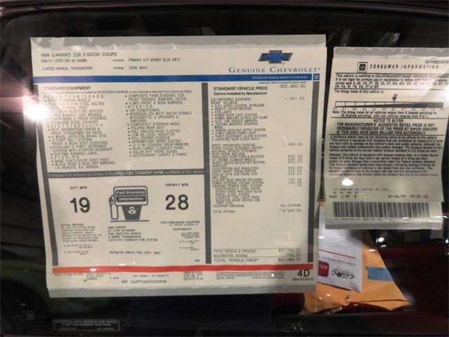 1999 Chevrolet Camaro Z28 (CC-1017370) for sale in Great Bend, Kansas