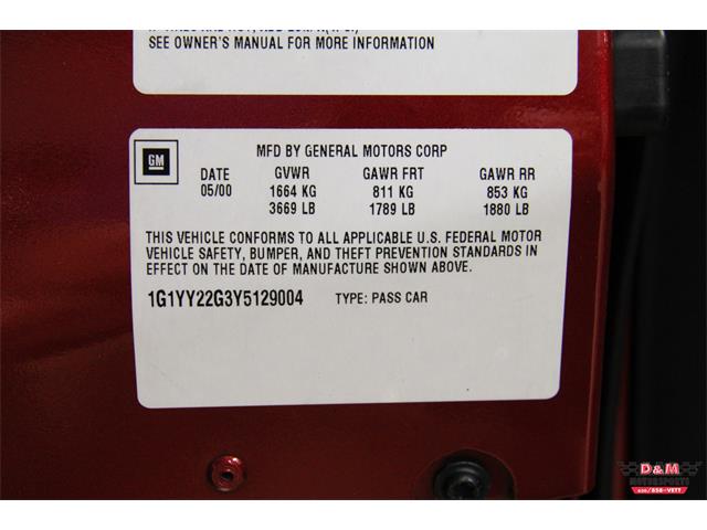 2000 Chevrolet Corvette (CC-1020315) for sale in Glen Ellyn, Illinois