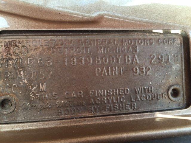 1963 Chevrolet Sport Sedan (CC-1031348) for sale in Milford, Ohio