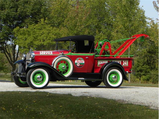 1930 Ford Model A Roadster Texaco Weaver Tow Truck (CC-1032235) for sale in Volo, Illinois