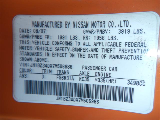 2007 Nissan 350Z (CC-1037586) for sale in Woodland Hills, California
