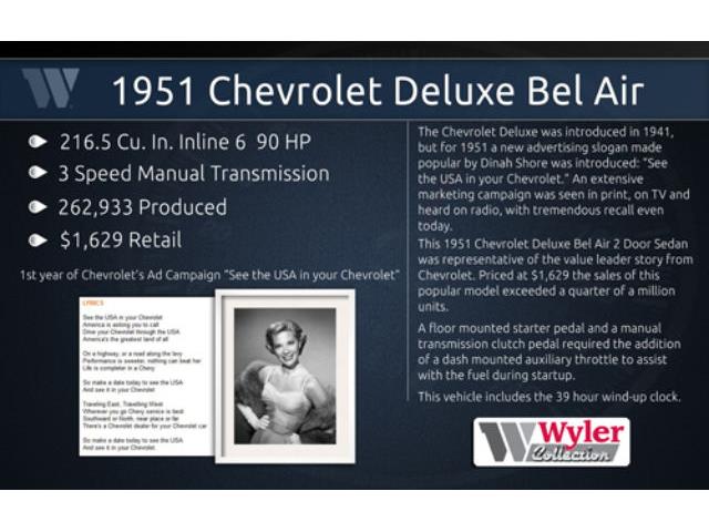 1951 Chevrolet Styleline Deluxe (CC-1038147) for sale in Milford, Ohio
