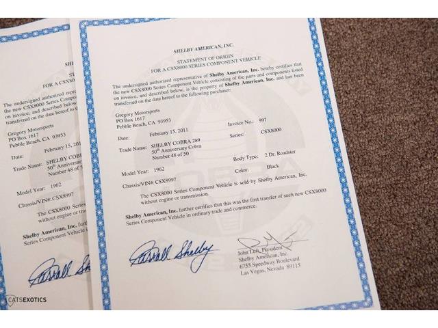 1962 Shelby Cobra (CC-1038863) for sale in Seattle, Washington