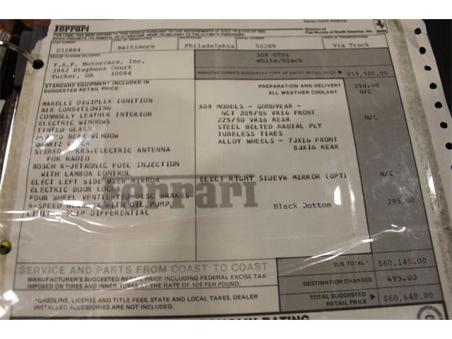 1984 Ferrari 308 GTS (CC-1042395) for sale in Henderson, Nevada