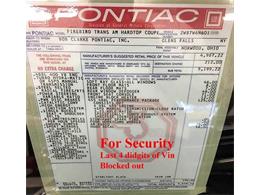 1976 Pontiac Firebird Trans Am (CC-1042929) for sale in Malone, New York