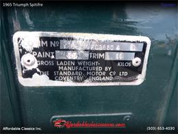 1965 Triumph Spitfire (CC-1056641) for sale in Gladstone, Oregon