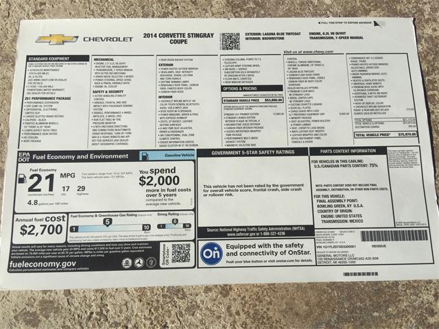2014 Chevrolet Corvette (CC-1057206) for sale in Mesa, Arizona