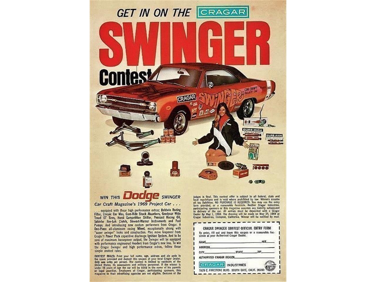 1969 Dodge Dart Swinger NHRA Stock