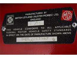 1972 MG MGB GT (CC-1068498) for sale in Mooresville, North Carolina