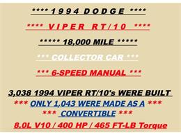 1994 Dodge Viper (CC-1069513) for sale in Orlando, Florida