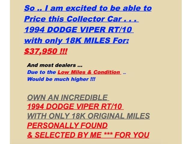 1994 Dodge Viper (CC-1069513) for sale in Orlando, Florida