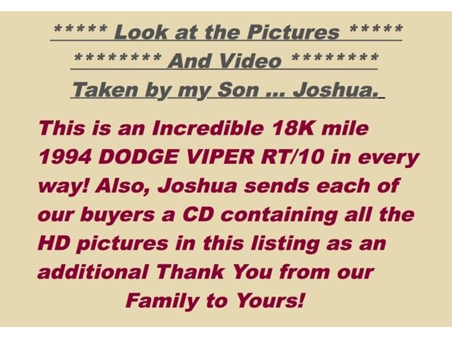 1994 Dodge Viper (CC-1069513) for sale in Orlando, Florida