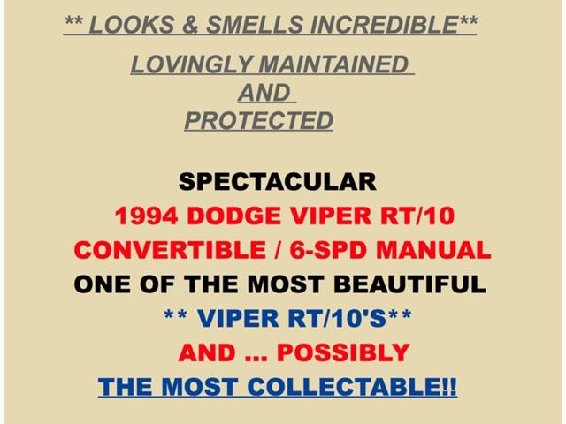 1994 Dodge Viper (CC-1069513) for sale in Orlando, Florida