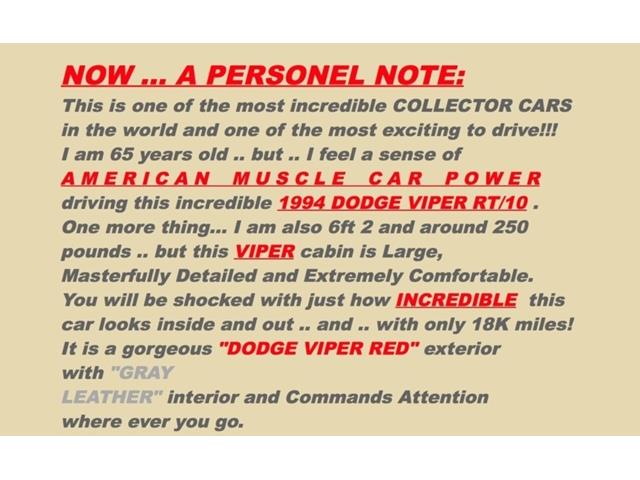 1994 Dodge Viper (CC-1069513) for sale in Orlando, Florida
