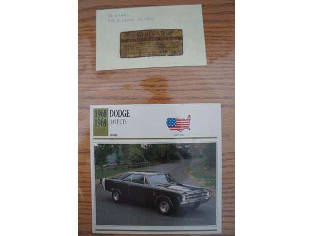 1968 Dodge Dart (CC-1071729) for sale in Indiana, Pennsylvania