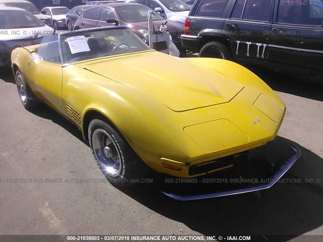 1971 Chevrolet Corvette (CC-1073837) for sale in Online Auction, Online