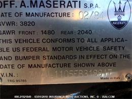 1984 Maserati Biturbo (CC-1074220) for sale in Online Auction, Online