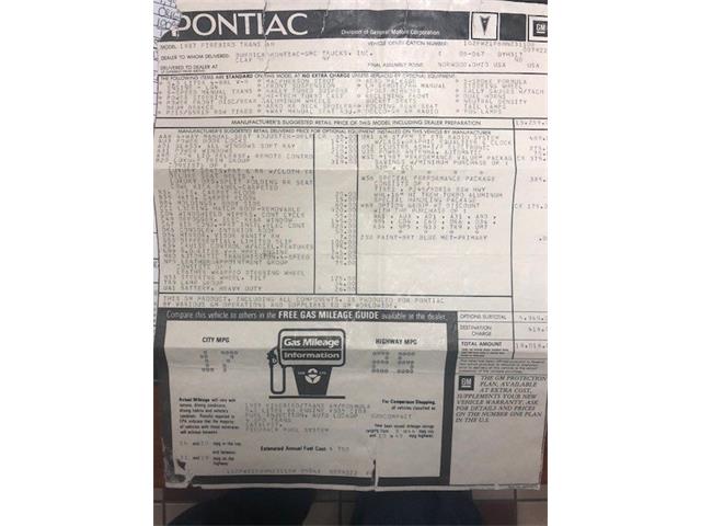 1987 Pontiac Firebird Trans Am (CC-1102131) for sale in Greensboro, North Carolina