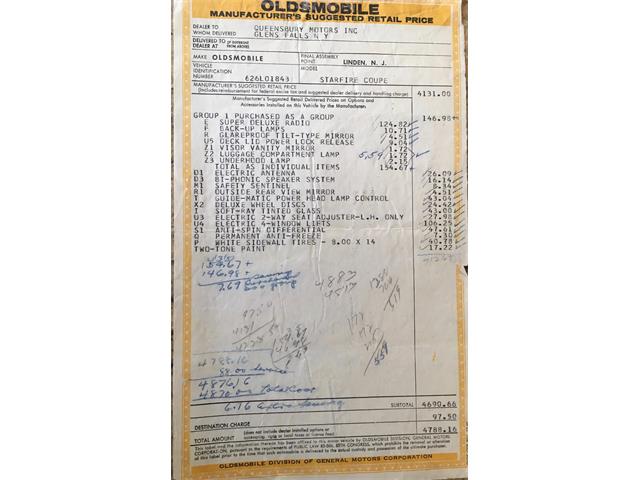 1962 Oldsmobile Starfire (CC-1113916) for sale in Greenwich, Connecticut