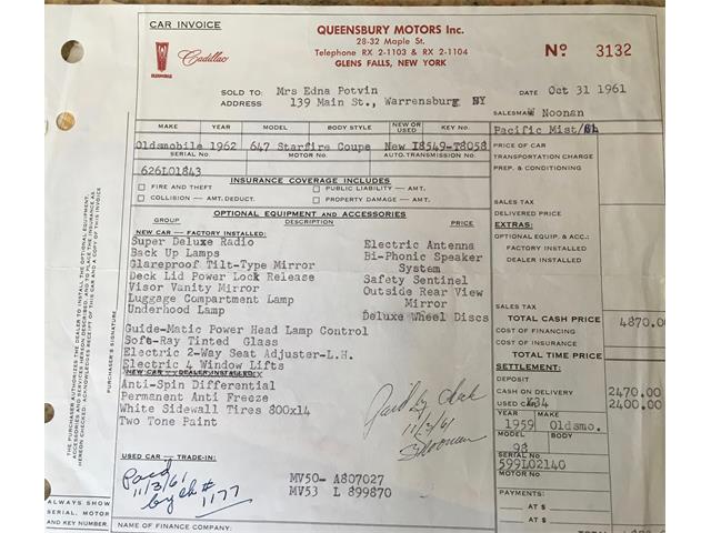 1962 Oldsmobile Starfire (CC-1113916) for sale in Greenwich, Connecticut