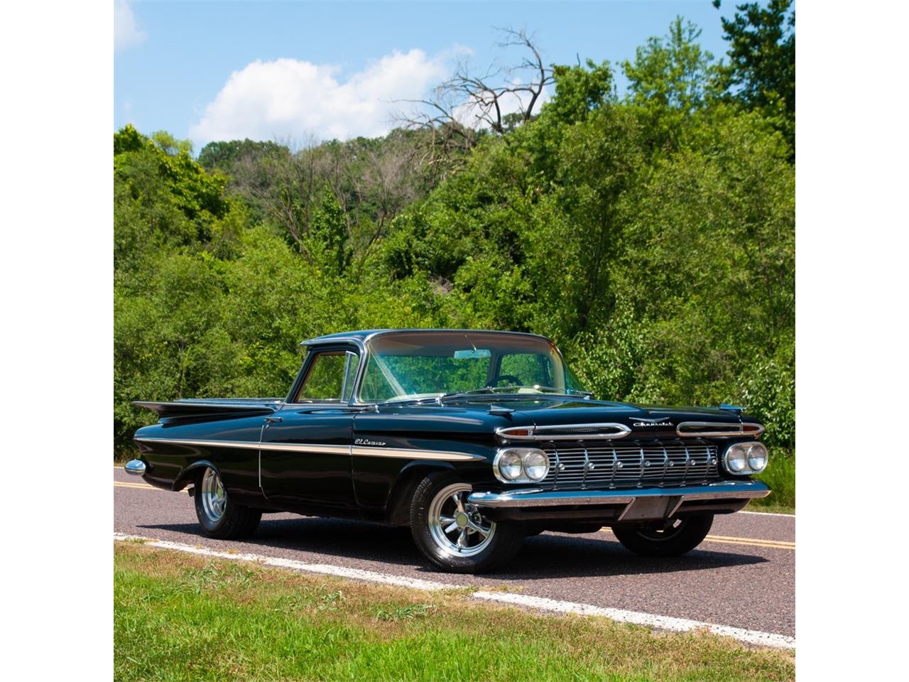 Black 1959 Chevrolet El Camino for sale located in St. Louis, Missouri - $3...
