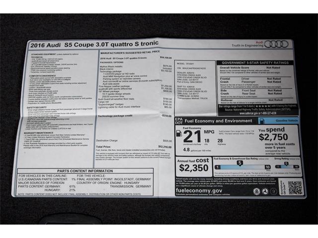 2016 Audi S6 Quattro (CC-1133927) for sale in Monterey, California