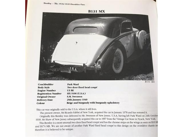 1939 Bentley Antique (CC-1136414) for sale in Santa Barbara, California