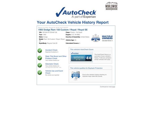 1983 Dodge Ram (CC-1138582) for sale in Denver , Colorado