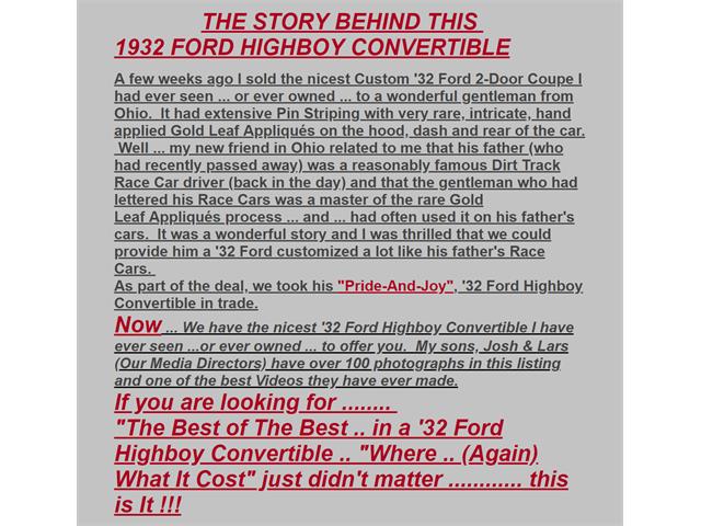 1932 Ford Street Rod (CC-1143981) for sale in Orlando, Florida