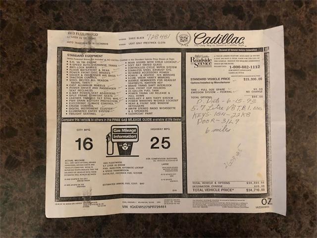 1993 Cadillac Fleetwood (CC-1152675) for sale in North Royalton, Ohio