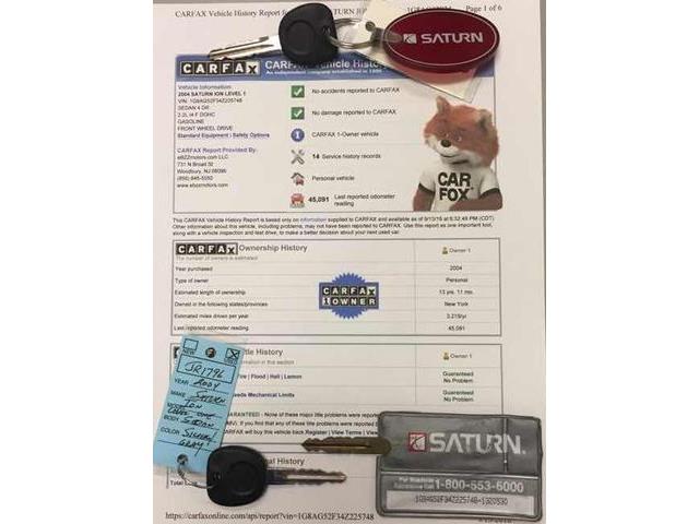 2004 Saturn Ion (CC-1158163) for sale in Woodbury, New Jersey