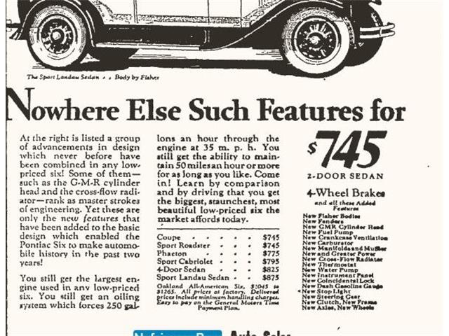 1928 Pontiac Six (CC-1165010) for sale in Archbold, Ohio