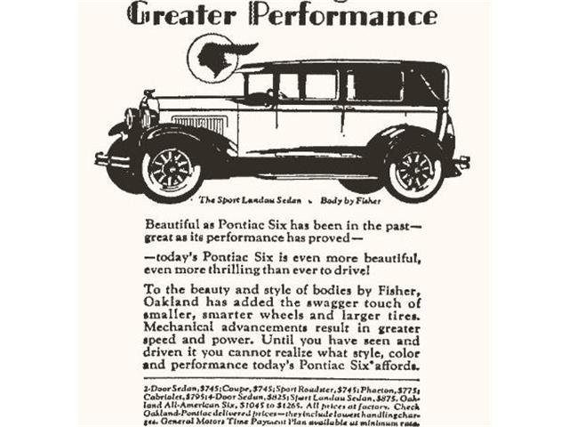 1928 Pontiac Six (CC-1165010) for sale in Archbold, Ohio