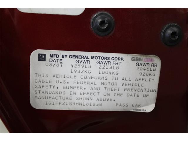 1987 Chevrolet Camaro (CC-1174314) for sale in Grand Rapids, Michigan