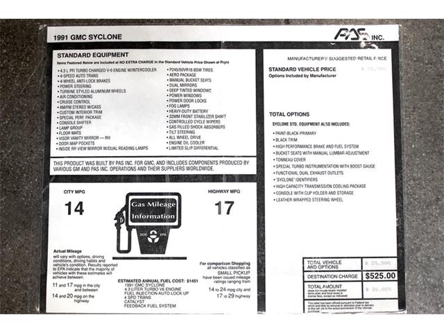 1991 GMC Sonoma (CC-1200183) for sale in San Carlos, California