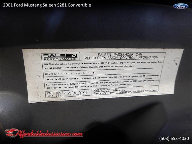 2001 Ford Mustang (Saleen) (CC-1206149) for sale in Gladstone, Oregon
