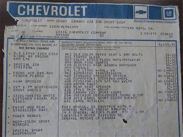 1979 Chevrolet Camaro Z28 (CC-1211869) for sale in Bend, Oregon