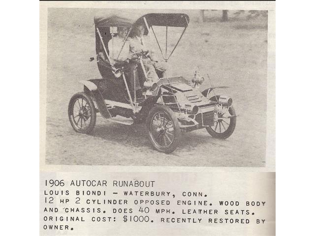 1906 Autocar Type X (CC-1217544) for sale in Orange, Connecticut