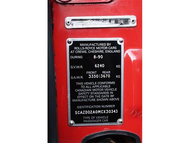 1991 Rolls-Royce Corniche (CC-1229085) for sale in Carey, Illinois
