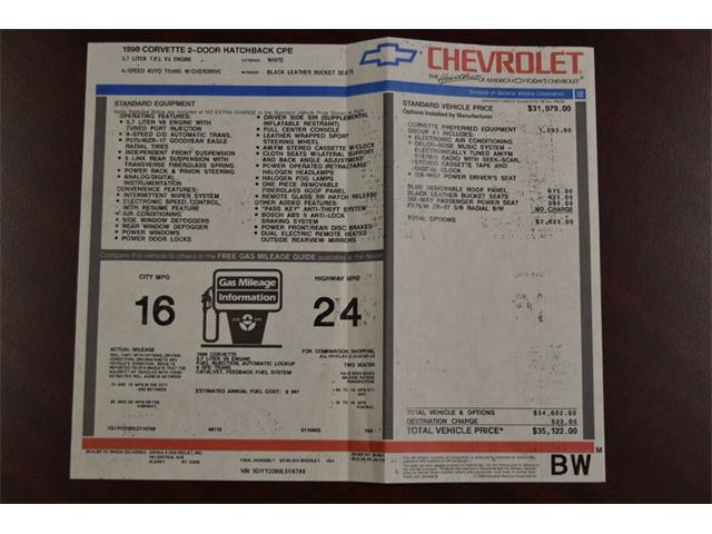 1990 Chevrolet Corvette (CC-1234150) for sale in Orlando, Florida