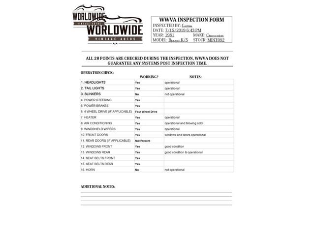 1981 Chevrolet Blazer (CC-1240586) for sale in Denver , Colorado