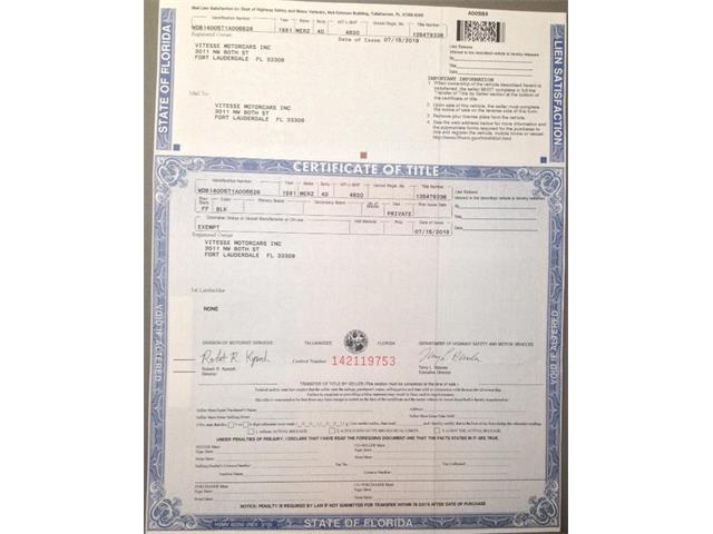 1991 Mercedes-Benz 600SEL (CC-1246878) for sale in Ft Lauderdale, Florida