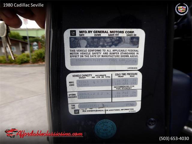 1980 Cadillac Seville (CC-1252653) for sale in Gladstone, Oregon