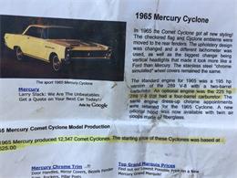 1965 Mercury Cyclone (CC-1300424) for sale in Euless , Texas