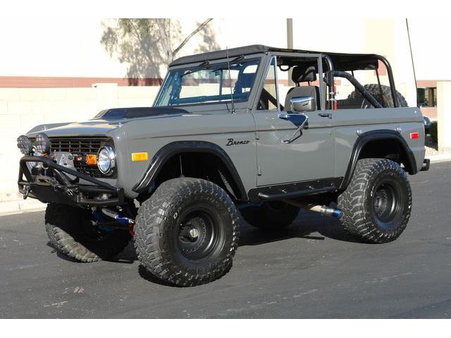 TURN IT UP!!! . FOR SALE: BATTLESHIP GREY '73 BRONCO!!! . 1973