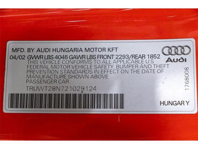 2002 Audi TT (CC-1329730) for sale in Kentwood, Michigan