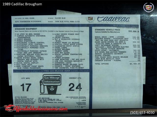 1989 Cadillac Brougham (CC-1329853) for sale in Gladstone, Oregon