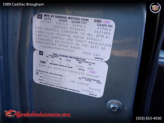 1989 Cadillac Brougham (CC-1329853) for sale in Gladstone, Oregon